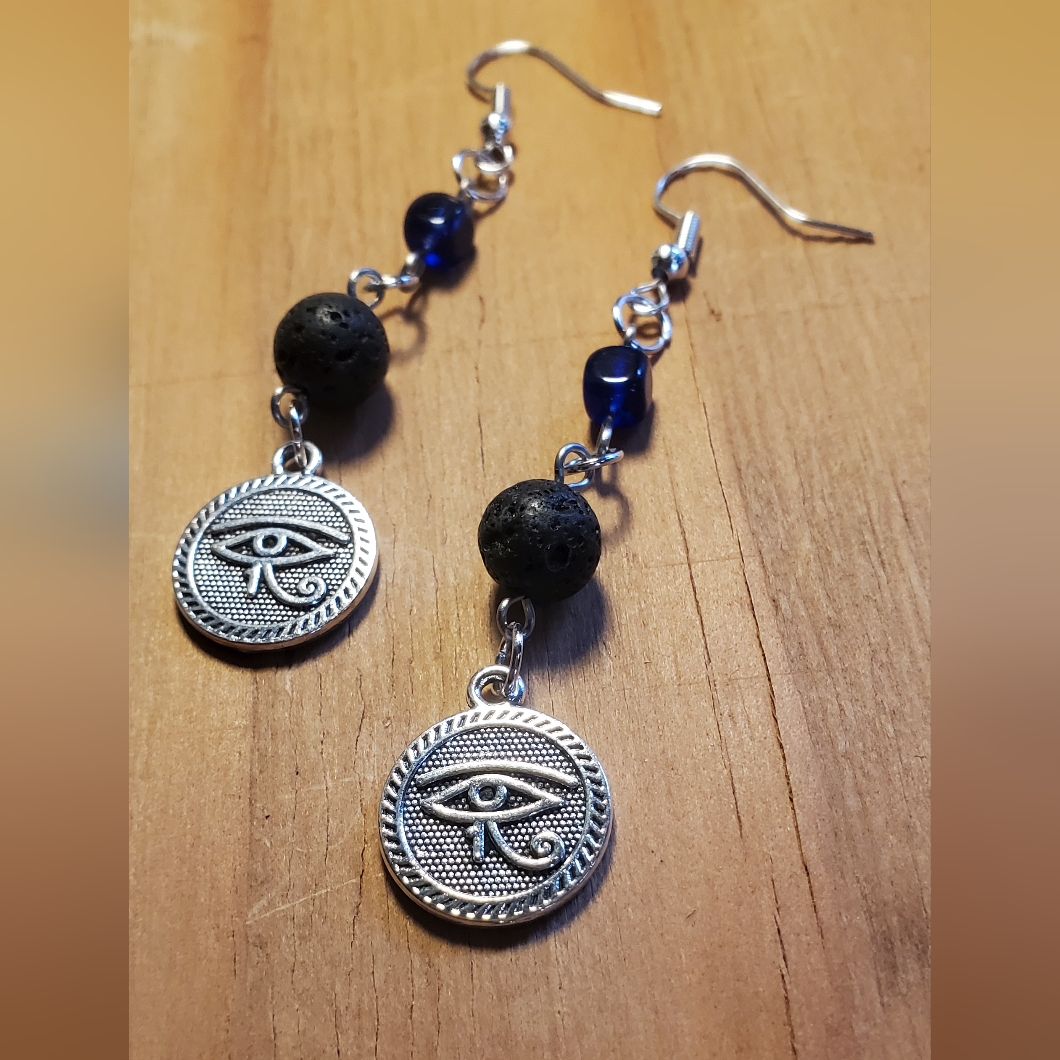 Eye Of Horus Aromatherapy Earrings